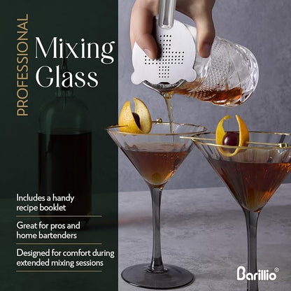 barillio 24 Oz Crystal Cocktail Mixing Glass | Seamless Lead-Free Crystal - Image 4