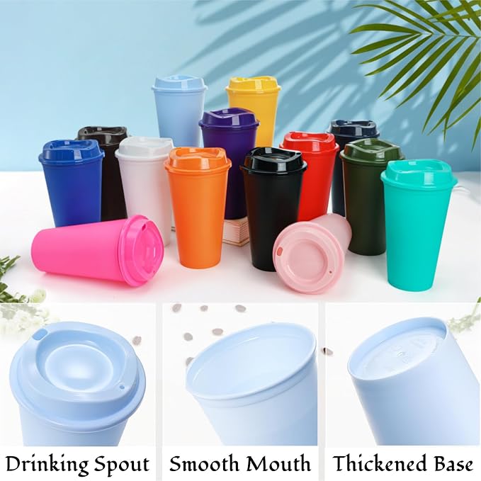 ZAVOOS 14 Pack Reusable Coffee Cups - Image 3