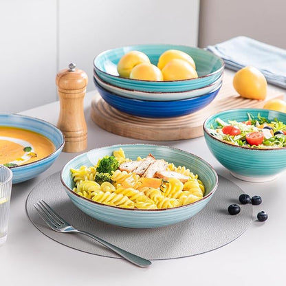 vancasso Bonita Stoneware Dinnerware Sets, 24 Pieces Dishes Set - Image 6