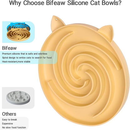 Bifeaw Slow Feeder Cat Bowl - Image 2