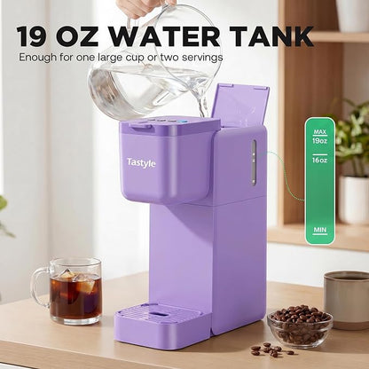 Tastyle Single Serve Coffee Maker Hot and Iced - Image 6