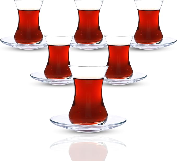 Turkish Tea Glass Set of 6 - Image 5
