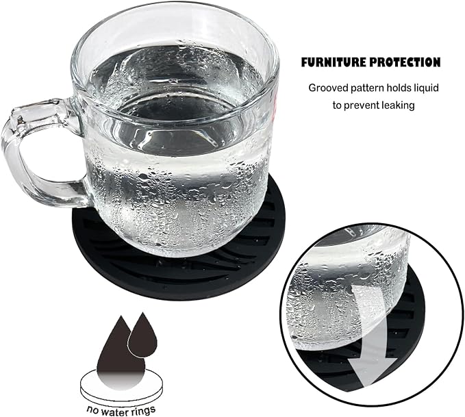 Silicone Coaster Set of 6 Pieces - Image 4