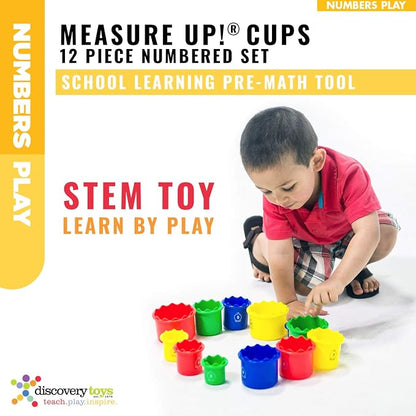Discovery Toys Measure UP! Cups | Educational Stacking & Nesting 12 Piece - Image 5