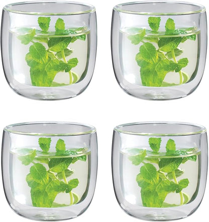 ZWILLING Sorrento 4 -pc Double-Wall Glass Tea Cup Set by Zwilling