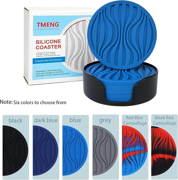 Silicone Coaster Set of 6 Pieces - Image 2