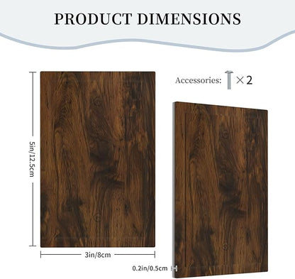 Light Switch Cover Brown Rustic Wood Grain Vintage Wooden Texture Wall Plate Cover 1 Gang Blank No Device Decorative Outlet Covers Electrical Switchplate for Cabin Bedroom Decor