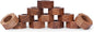Acacia Wood Napkin Rings Set of 12 – Handmade Octagon Rustic Wooden Napkin by Lahumzco