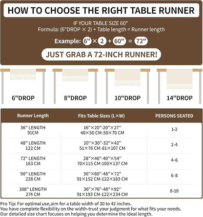 Boho Table Runner for Fall Home Decor - Image 4