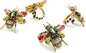 MACKENZIE-CHILDS Metal and Bead Napkin-Ring Set, Beetle | Handcrafted design by Unknown