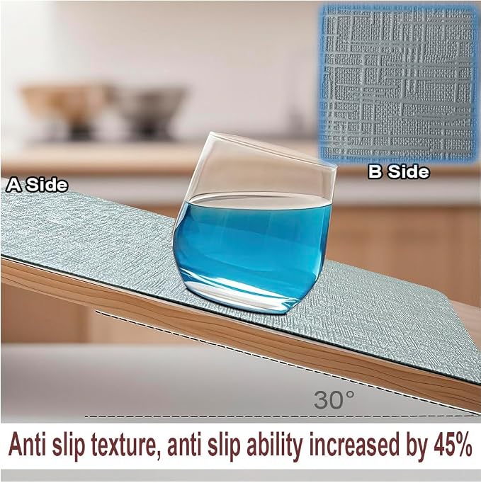 Elegant Placemats and Coasters Set 6, Vinyl Washable Place Mats - Image 6