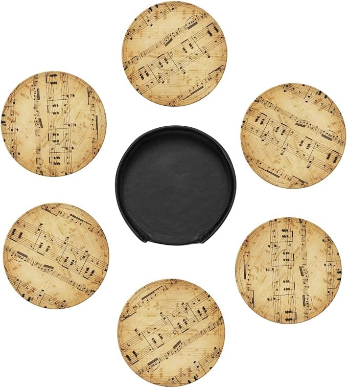 6 Pcs Leather Coasters for Drinks - Image 4