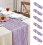 AGIRL 6 Pack Purple Cheesecloth Table Runner 10FT Boho Gauze Home Decor | by AGIRL