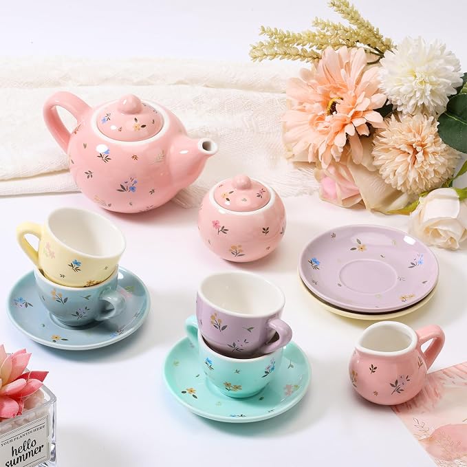 CHENP.HMC Tea Party Set for Little Girls, Girls Birthday Gift | 13 Piece Sets - Image 6