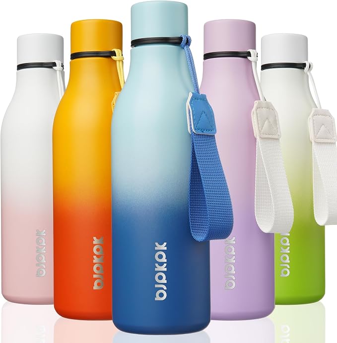BJPKPK 18oz Insulated Water Bottle, Stainless Steel Bottle by BJPKPK