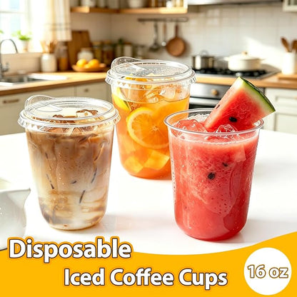 100 Sets 16 oz Clear Plastic Cups - Image 6