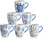 Qinyoung 6 Pcs Coastal Coffee Mugs Set 12oz Beach Ceramic Cups by Qinyoung
