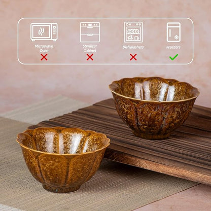 KAMMAK Ceramic Tea & Coffee Cups Set of 2 - Image 2
