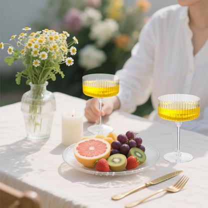 LIYH 20 Pcs Plastic Champagne Glasses 10 Oz Cocktail Coupe Glasses Champagne - Image 7