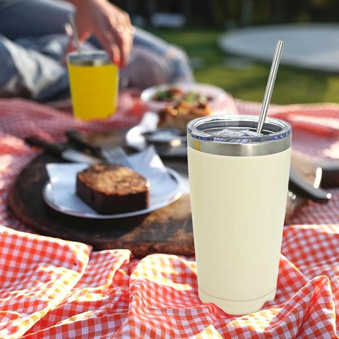 YOUKE OLA 16 Pack Stainless Steel Tumbler Bulk 20oz Insulated Vacuum Travel Mug - Image 7