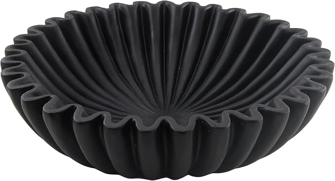 10'' Large Ruffle Decorative Fruit Bowl by Unknown