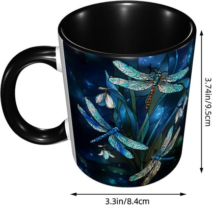 Yrebyou Dragonfly Coffee Mug 11oz Ceramic Cup - Image 2