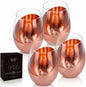 MyGift Stemless Wine Glasses Set of 4 by MyGiftHome