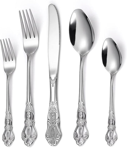 Gorgeous Retro Royal Silverware Set by MetalServingUtensils