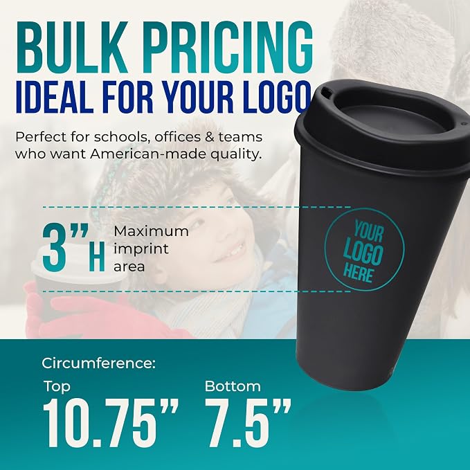 Rolling Sands USA Made 16 oz Reusable Coffee Cups - Image 7