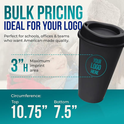 Rolling Sands USA Made 16 oz Reusable Coffee Cups - Image 7