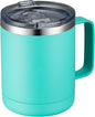 MEWAY 12oz Coffee Mug With Handle and Sliding Lid, Stainless Steel Travel by MEWAY