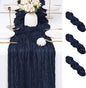 3 Pack Navy Blue Cheesecloth Table Runner 17x108 Inch Semi Sheer Boho Gauze by Unknown