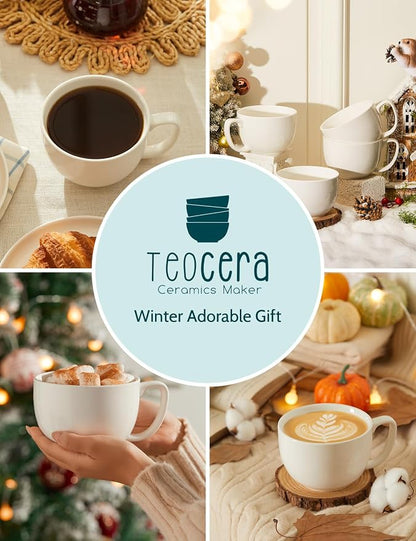 Teocera 16oz Large Coffee Mugs Set of 4 - Image 6