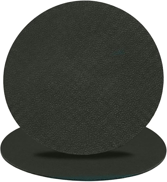Set of 6 Leather Coasters, Dual-Sided Non-Slip, Waterproof, - Image 2