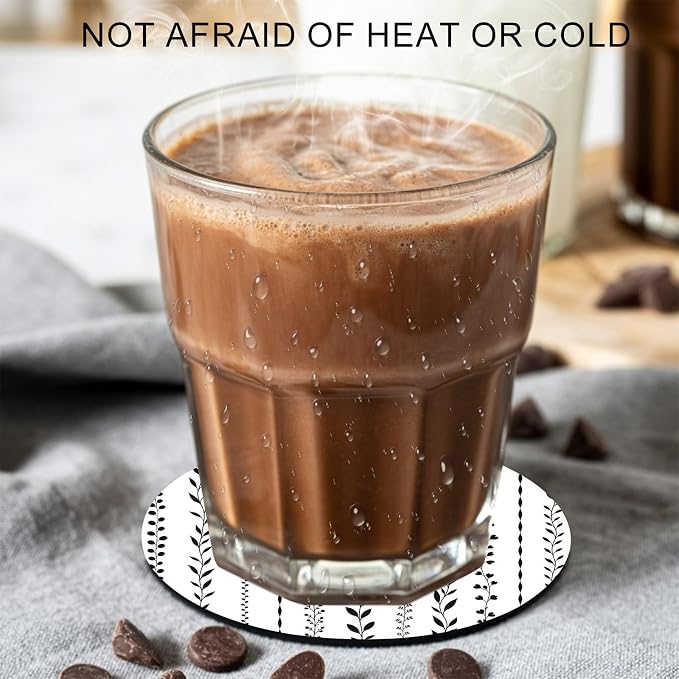 Modern Minimalist Art Coasters Set of 2, Absorbent Coasters - Image 3
