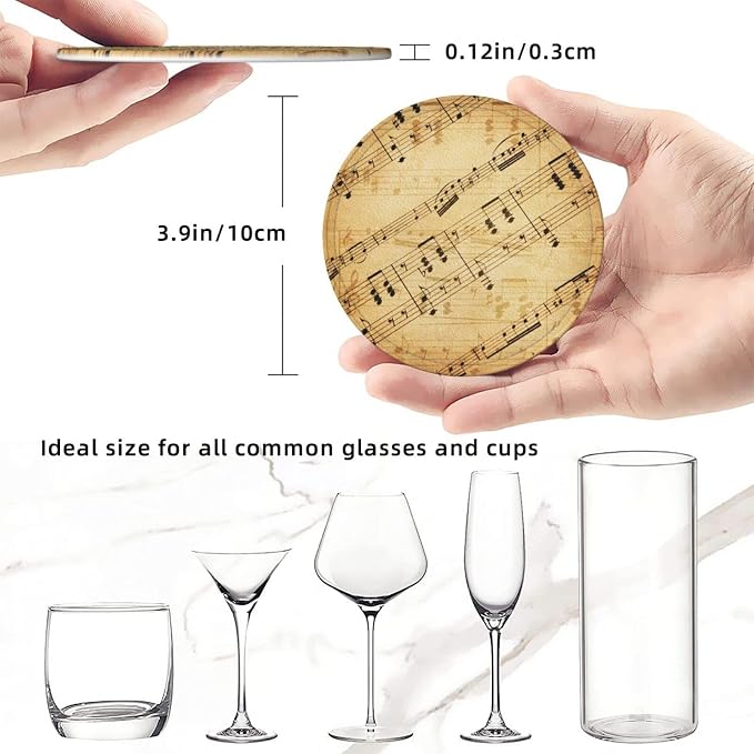 6 Pcs Leather Coasters for Drinks - Image 5