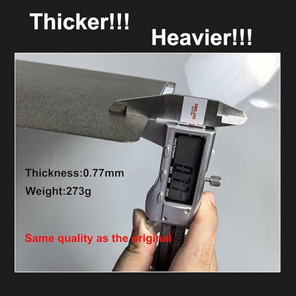 Upgraded Thicker Textured PEI Plate 0.77mm with QR Code for Bambu Lab P1S/P2S/P1P/X1/X1C/A1 3D Printer, 257x257mm Dual-Textured Plate, Heated Bed Magnetic Flexible Spring Steel PEI Sheet Plate