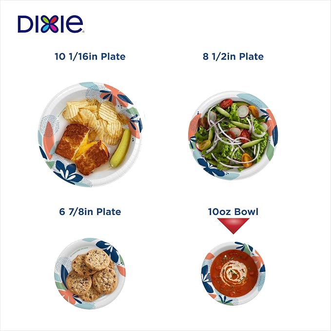 Dixie Small Paper Bowls, 10 Oz, Microwave-Safe, Soak-Proof, Disposable Bowls - Image 6