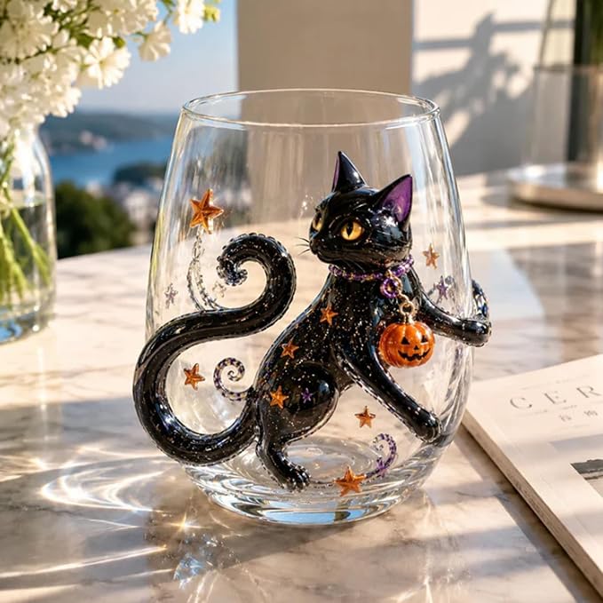 3D Halloween Artisan Glassware Collection Halloween Glass Cups | Drinking Glass - Image 9