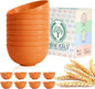 Wheat Straw Bowls Set, Unbreakable & Lightweight Microwave Safe Bowls by HOMIENLY