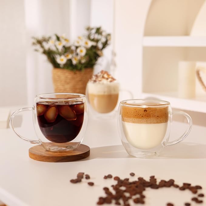CNGLASS Double Walled Glass Coffee Mugs - Image 2
