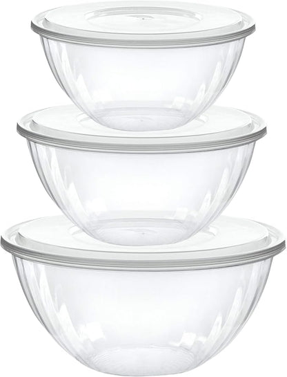 PLASTICPRO Disposable Combo Set of Salad Bowl by PLASTICPRO