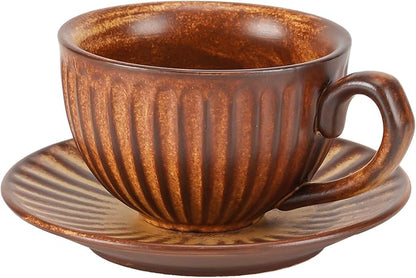 Vintage Design 11 oz Ceramic Latte Art Cappuccino Barista Cup by bwszrosamatchawhiskset