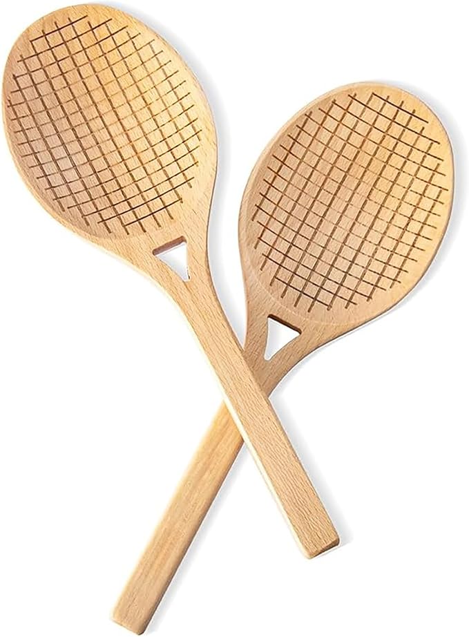 Fox Run Beechwood Tennis Racket Salad Servers by foxrunbrands