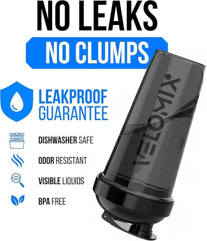 VELOMIX 2 Pack 28oz Protein Shaker Bottle - Image 3