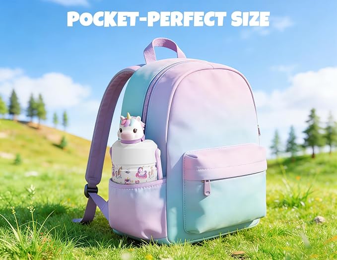 POWCAN 12 oz Kids Water Bottle for School: 2-in-1 Straw Spout Lid - Image 5