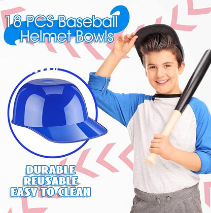 Ice Cream Dessert Baseball Cap Bowls Baseball Helmet Snack Bowl 8 oz Mini Party - Image 4