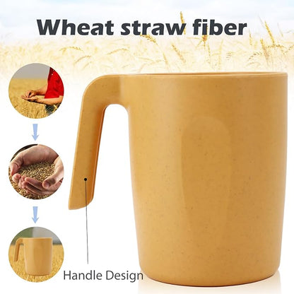 PYRMONT Wheat Straw Cups 16 Oz Alternative Plastic Cups - Image 6