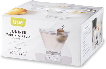 True Stemless Martini Glasses, 8 oz Modern Cocktail Glasses - Image 9