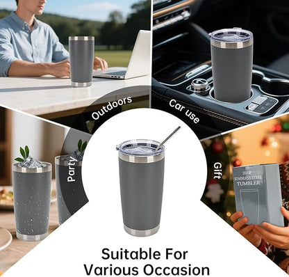 IEOVIEE 32 Pack 20oz Stainless Steel Insulated Bulk Tumblers - Image 8